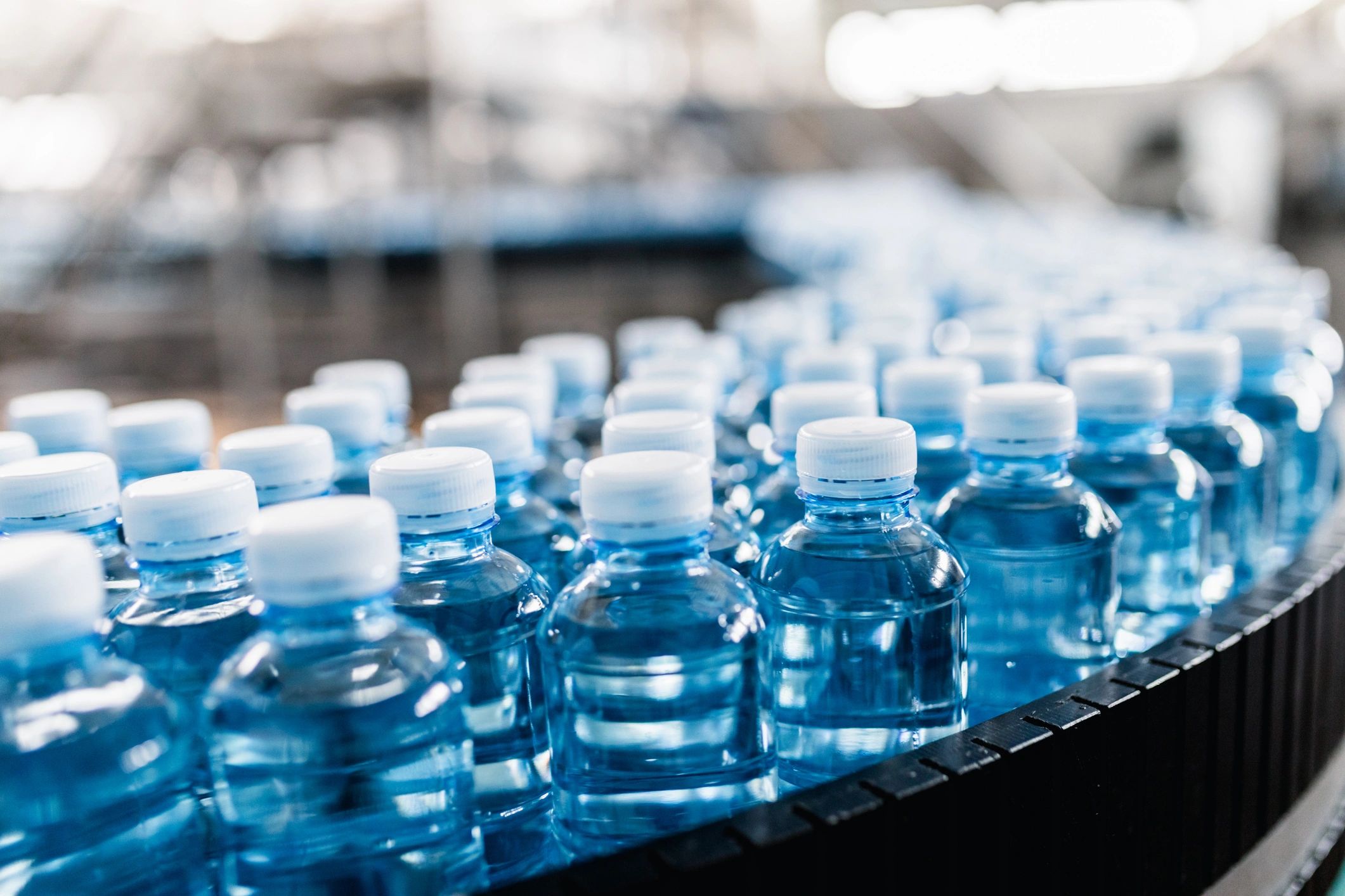 Water bottling and packaging line for private label production