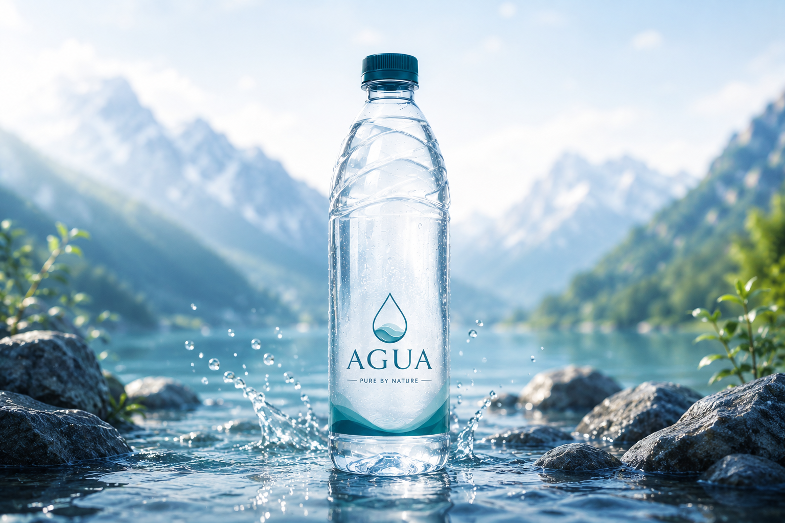 AGUA customized bottled water by NIIVV LLP